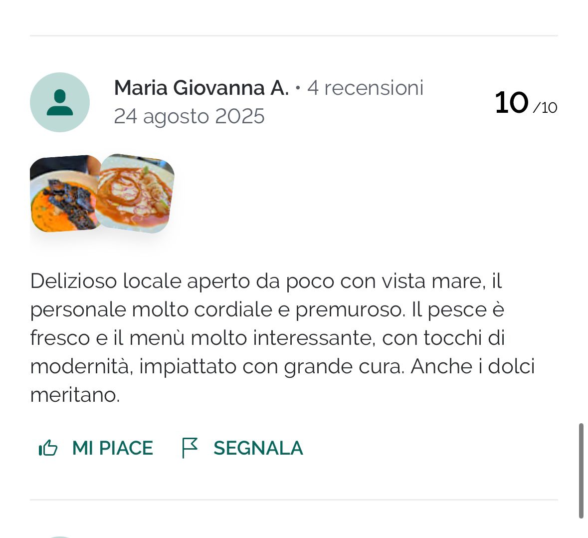 Recensione di un ospite del Levante