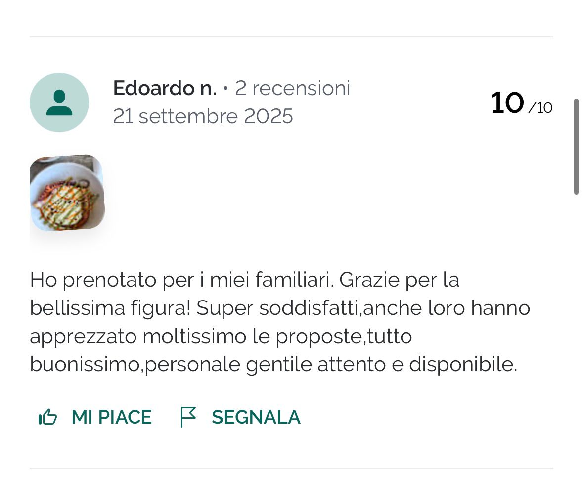 Recensione di un ospite del Levante